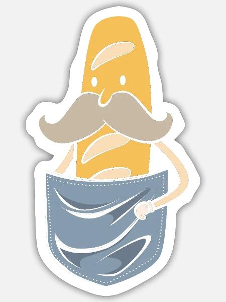 - Sticker - white matte