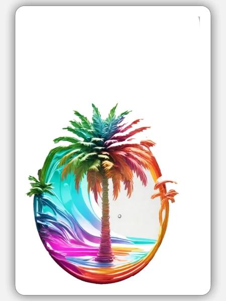 tree - Sticker - white matte