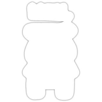 MEH Cute Bear - Sticker - white matte - Front