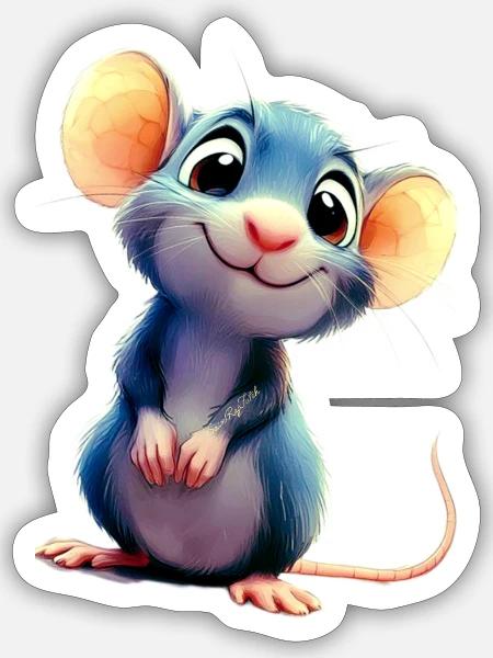 CuteRat - Sticker - white matte