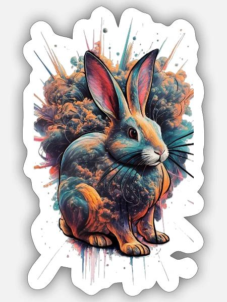 - Sticker - white matte