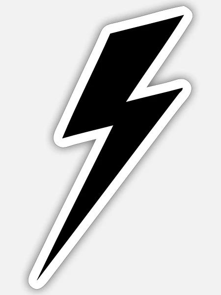 Bolt HD VECTOR - Sticker - white matte