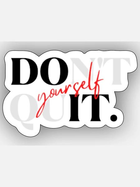 Do it 1 - Sticker - white matte