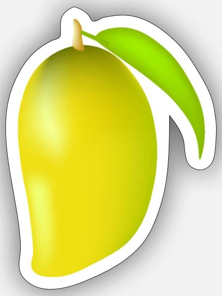 Mango design - Sticker - white matte