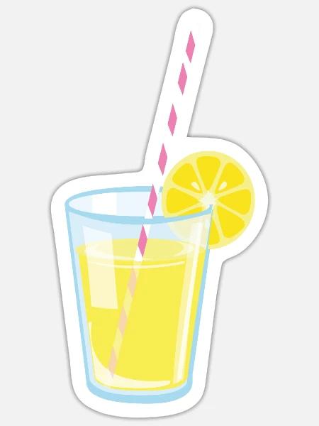 lemonade - Sticker - white matte
