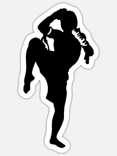 Muay Thai - Sticker - white matte
