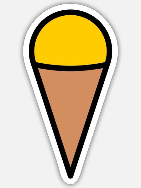 - Sticker - white matte