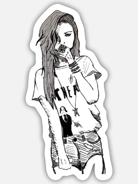 - Sticker - white matte
