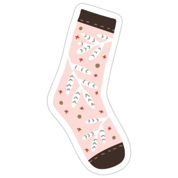 socks - new year 2024 - Sticker - white matte - Front