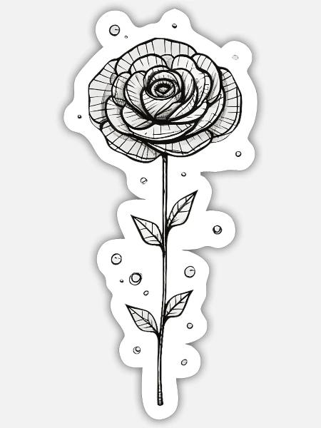  - Sticker - white matte