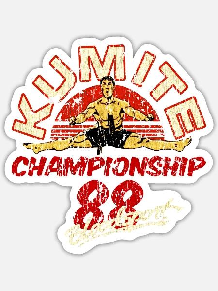 Kumite Championship 88 Bloodsport - Sticker - white matte