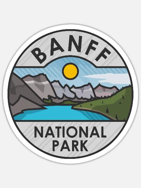 Banff National Park - Sticker - white matte
