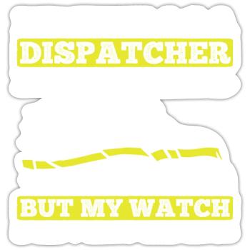 911 Dispatcher Funny - Sticker - white matte - Front