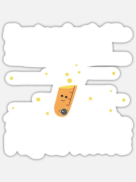 Chemistry Science Precipitate - Sticker - white matte
