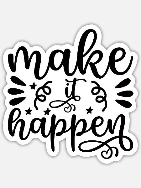 - Sticker - white matte