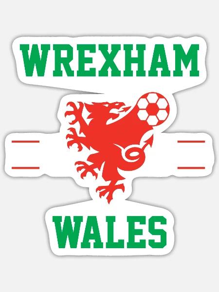 Wrexham Wales Football - Sticker - white matte
