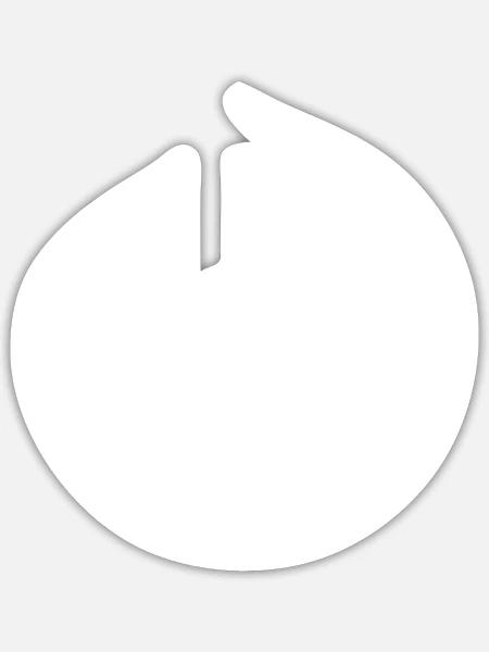 - Sticker - white matte