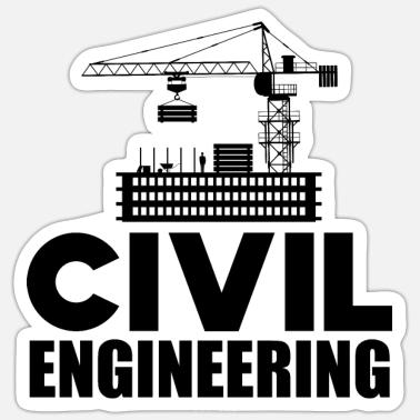 Civil Engineer Logo Sticker
