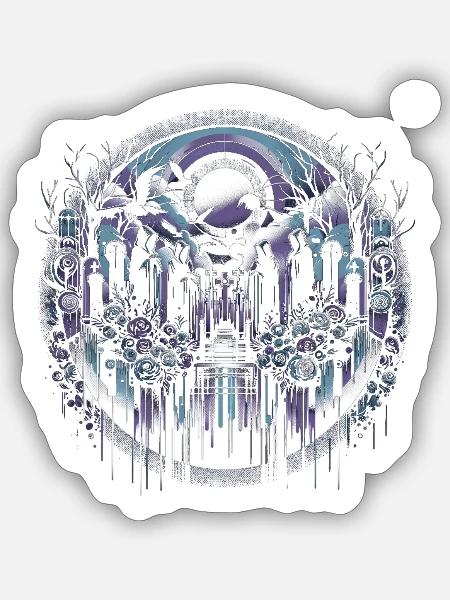 Midnight Garden of the Departed - Sticker - white matte