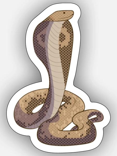 Desert Mirage Cobra Illustration - Sticker - white matte