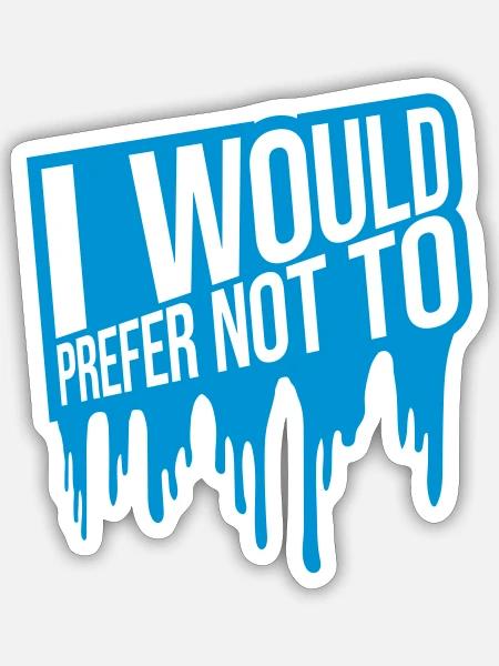 - Sticker - white matte