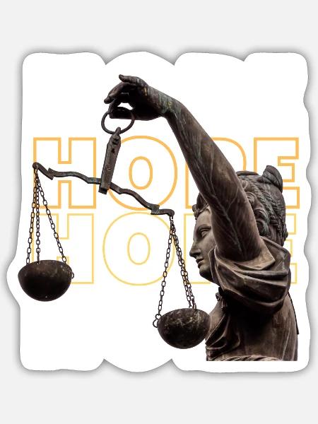 hope humor - Sticker - white matte