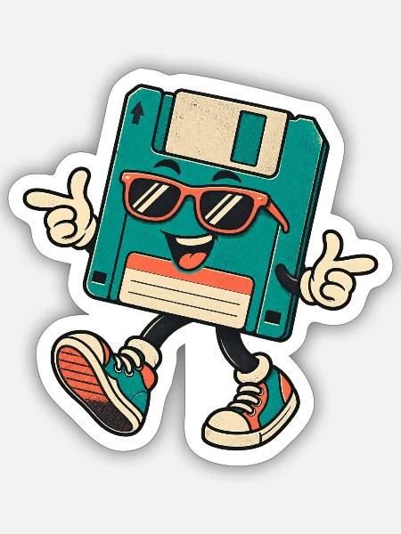  - Sticker - white matte