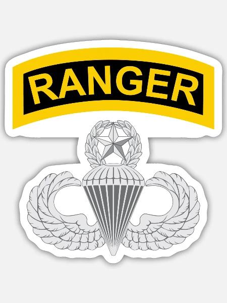 Ranger and Airborne Master - Sticker - white matte