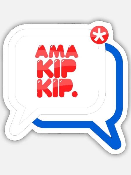 Ama kip kip - Sticker - white matte