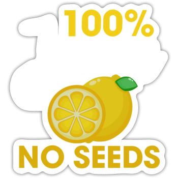 Juice No Seed - Sticker - white matte - Front
