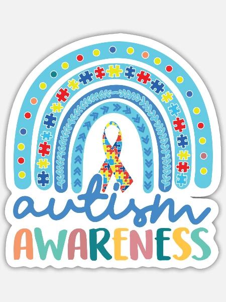 Autism Awareness - Sticker - white matte