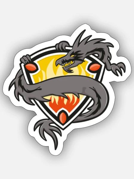 Dragon - Sticker - white matte