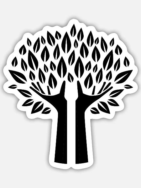  - Sticker - white matte