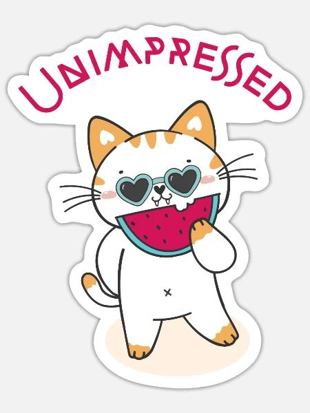 - Sticker - white matte