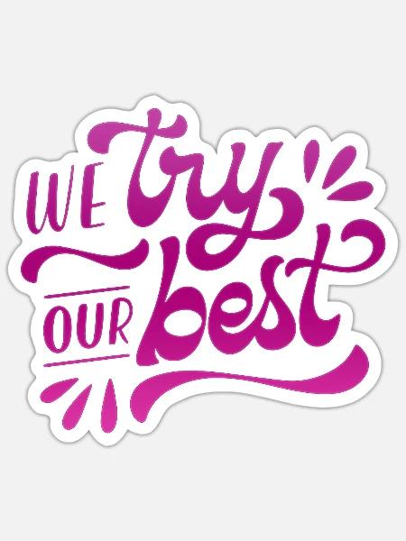 - Sticker - white matte