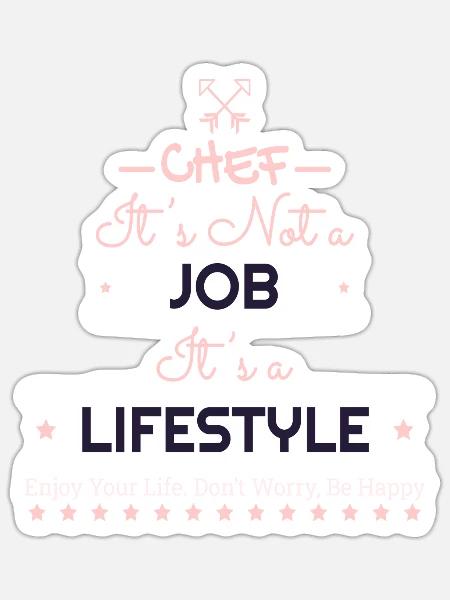 CHEF - Sticker - white matte