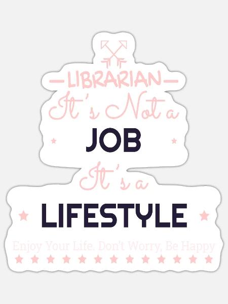 LIBRARIAN - Sticker - white matte