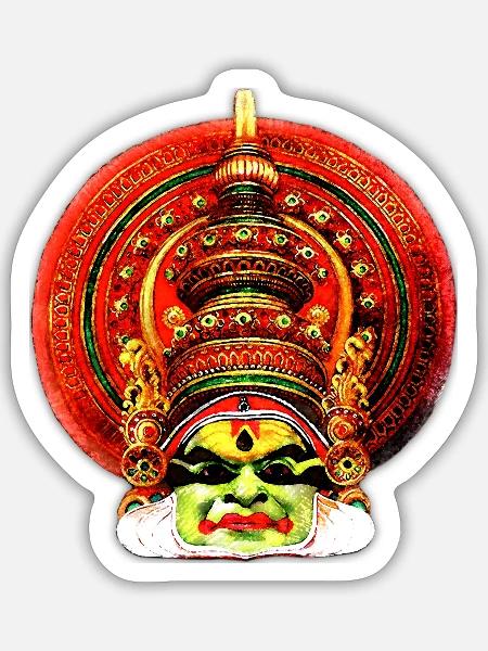 Kathakali - Sticker - white matte