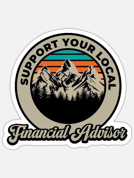 Financial Advisor - Sticker - white matte