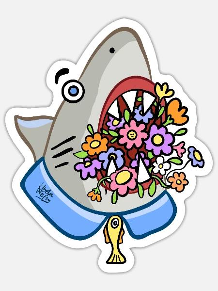 - Sticker - white matte