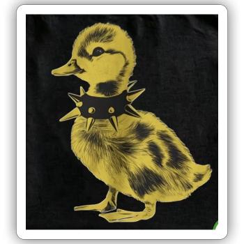 Punk Duck  - Sticker - white matte - Front