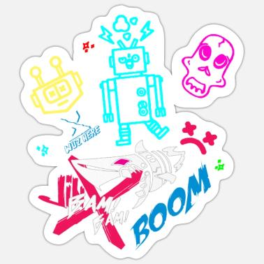 jinx arcane boom monkey' Sticker | Spreadshirt
