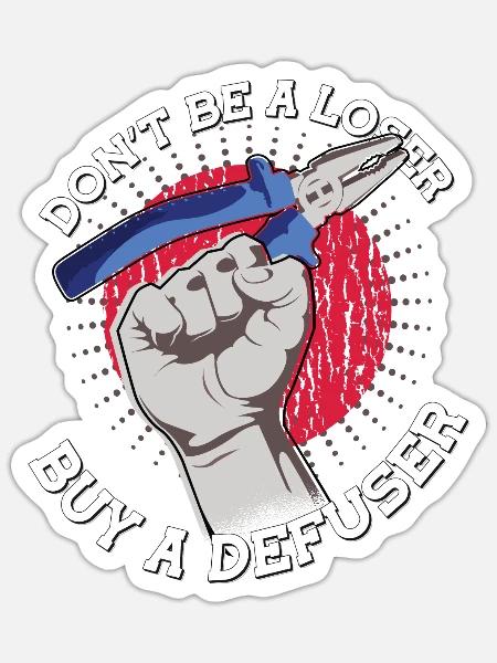 - Sticker - white matte