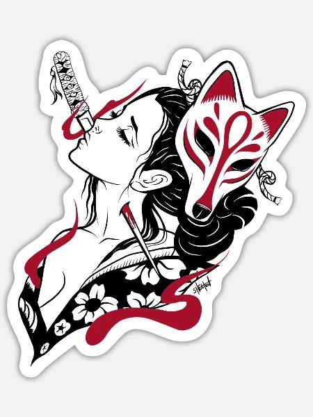 - Sticker - white matte