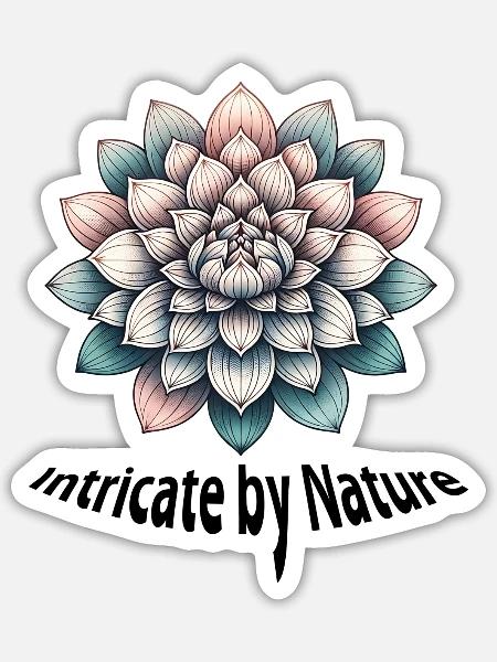 Intricate by Nature - Sticker - white matte
