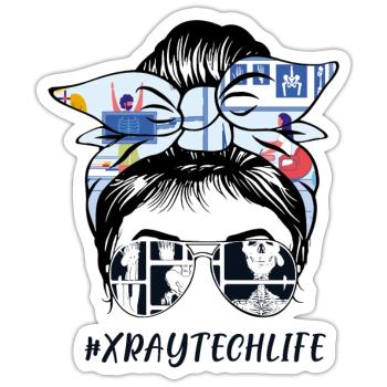 Xray tech life - Sticker - white matte - Front