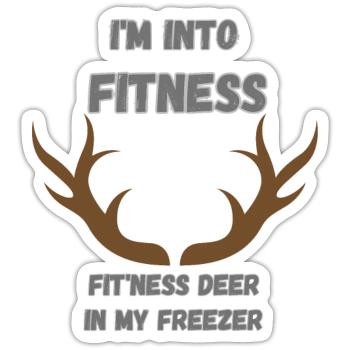 I m Into fitness - Sticker - white matte - Front