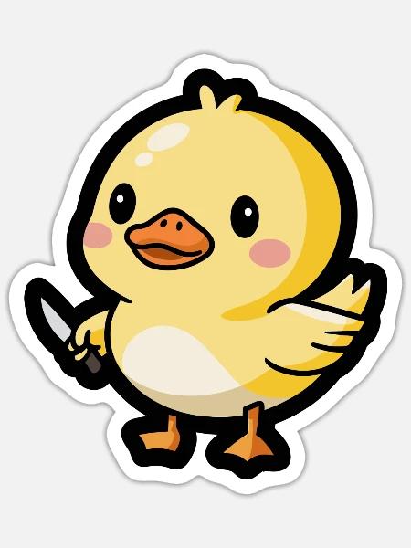 - Sticker - white matte