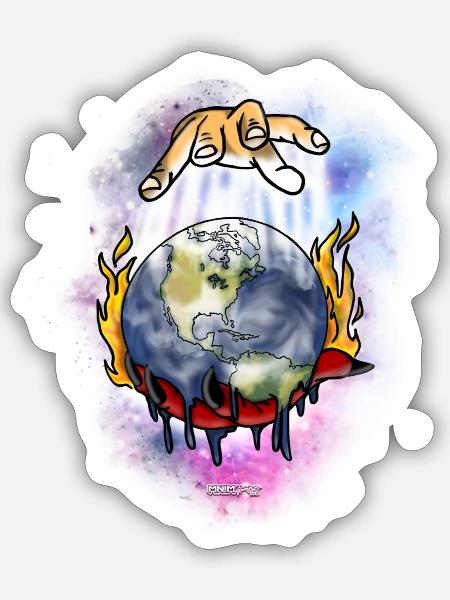 BENDICIONES & MALDICIONES  - Sticker - white matte