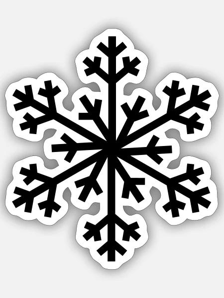 Snowflake - Sticker - white matte